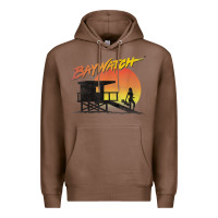 Chestnut baywatch lifeguard sunset t shirt Premium Hoodie - linhVisuals