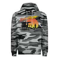 Slate Camo baywatch lifeguard sunset t shirt Premium Hoodie - linhVisuals