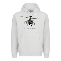 Dove Grey ah 64 apache longbow helicopter t shirt t shirt Premium Hoodie - linhVisuals