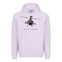 Lilac ah 64 apache longbow helicopter t shirt t shirt Premium Hoodie - linhVisuals