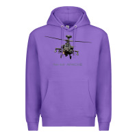 Purple ah 64 apache longbow helicopter t shirt t shirt Premium Hoodie - linhVisuals