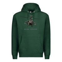 Sports Green ah 64 apache longbow helicopter t shirt t shirt Premium Hoodie - linhVisuals