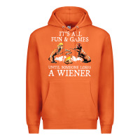 Carrot it's all fun and games until someone loses a wiener shirt Premium Hoodie - linhVisuals