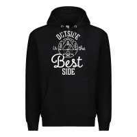 Black outside is the best side for outdoor campers and hikers t shirt Premium Hoodie - linhVisuals