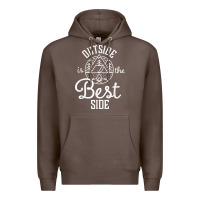 Coffee outside is the best side for outdoor campers and hikers t shirt Premium Hoodie - linhVisuals
