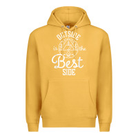 Mustard outside is the best side for outdoor campers and hikers t shirt Premium Hoodie - linhVisuals