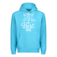 Ocean Blue outside is the best side for outdoor campers and hikers t shirt Premium Hoodie - linhVisuals