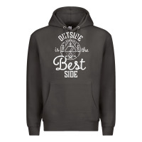 Smoke outside is the best side for outdoor campers and hikers t shirt Premium Hoodie - linhVisuals