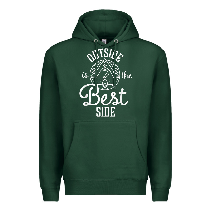Outside Is The Best Side For Outdoor Campers And Hikers T Shirt Premium Hoodie by linhVisuals | Teevron