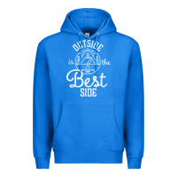 True Royal outside is the best side for outdoor campers and hikers t shirt Premium Hoodie - linhVisuals