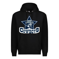 Black the cowboys football Premium Hoodie - linhVisuals