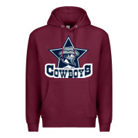 Burgundy the cowboys football Premium Hoodie - linhVisuals