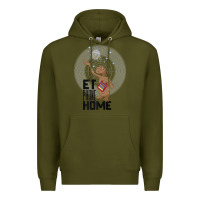Army Green e.t. phone home spaceship flying away premium t shirt Premium Hoodie - linhVisuals