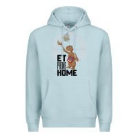 Blue Mist e.t. phone home spaceship flying away premium t shirt Premium Hoodie - linhVisuals