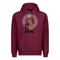 Burgundy e.t. phone home spaceship flying away premium t shirt Premium Hoodie - linhVisuals