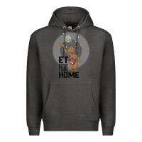 Charcoal Heather e.t. phone home spaceship flying away premium t shirt Premium Hoodie - linhVisuals