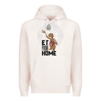 Pale Pink e.t. phone home spaceship flying away premium t shirt Premium Hoodie - linhVisuals
