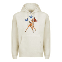 Oatmeal Heather bambi Premium Hoodie - linhVisuals