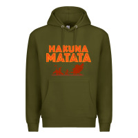 Army Green lion king hakuna matata Premium Hoodie - linhVisuals