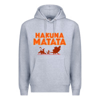Heather Grey lion king hakuna matata Premium Hoodie - linhVisuals