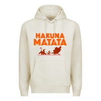 Oatmeal Heather lion king hakuna matata Premium Hoodie - linhVisuals