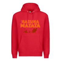 Red lion king hakuna matata Premium Hoodie - linhVisuals