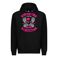 Black biker gear motorcycle gifts biker chick i ride my biker tank top Premium Hoodie - linhVisuals