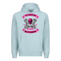 Blue Mist biker gear motorcycle gifts biker chick i ride my biker tank top Premium Hoodie - linhVisuals