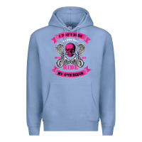 Colony Blue biker gear motorcycle gifts biker chick i ride my biker tank top Premium Hoodie - linhVisuals