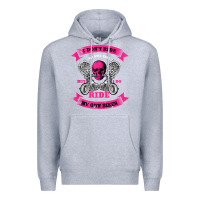 Heather Grey biker gear motorcycle gifts biker chick i ride my biker tank top Premium Hoodie - linhVisuals