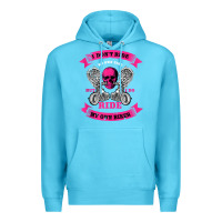 Ocean Blue biker gear motorcycle gifts biker chick i ride my biker tank top Premium Hoodie - linhVisuals