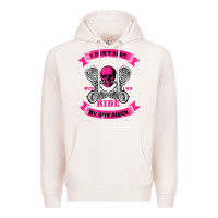Pale Pink biker gear motorcycle gifts biker chick i ride my biker tank top Premium Hoodie - linhVisuals