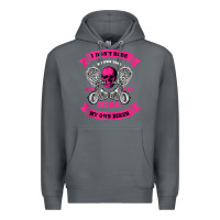 Rock biker gear motorcycle gifts biker chick i ride my biker tank top Premium Hoodie - linhVisuals
