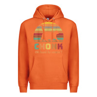 Carrot chonk cat scale meme retro oh lawd he comin' memes t shirt Premium Hoodie - linhVisuals