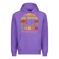Purple chonk cat scale meme retro oh lawd he comin' memes t shirt Premium Hoodie - linhVisuals