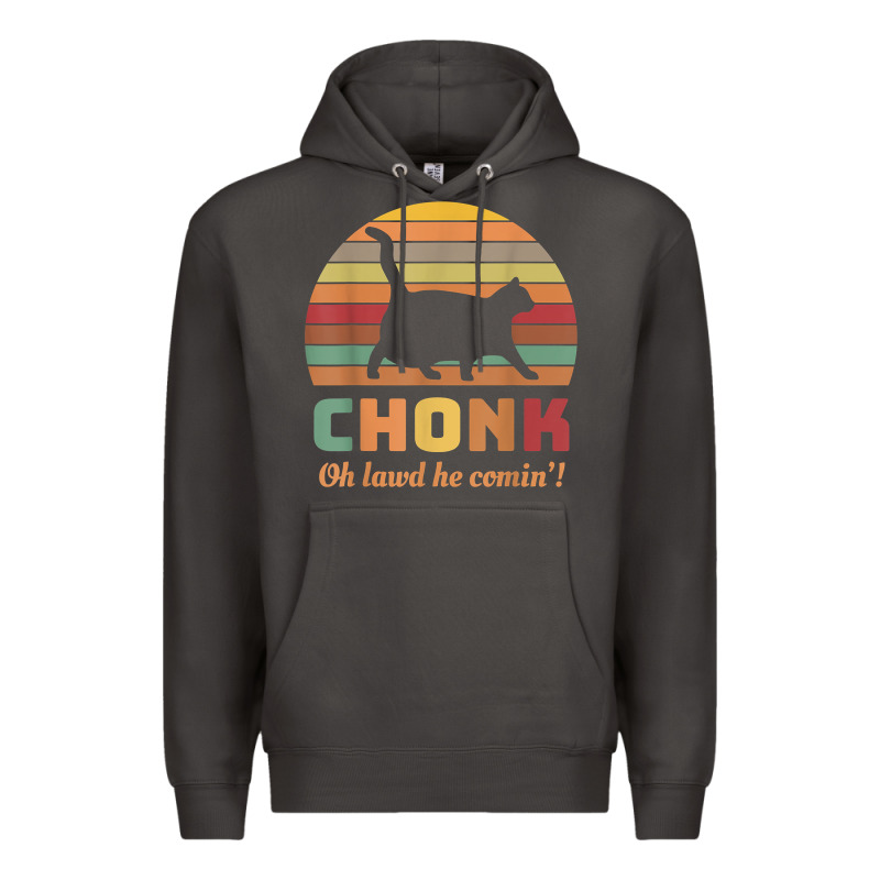 Chonk Cat Scale Meme Retro Oh Lawd He Comin' Memes T Shirt Premium Hoodie by linhVisuals | Teevron