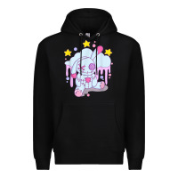Black bunny pastel goth voodoo doll t shirt Premium Hoodie - linhVisuals