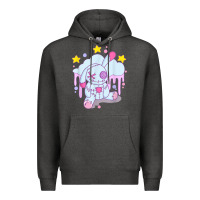 Charcoal Heather bunny pastel goth voodoo doll t shirt Premium Hoodie - linhVisuals