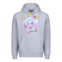 Heather Grey bunny pastel goth voodoo doll t shirt Premium Hoodie - linhVisuals