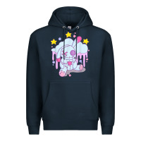 Navy bunny pastel goth voodoo doll t shirt Premium Hoodie - linhVisuals