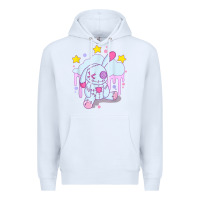 White bunny pastel goth voodoo doll t shirt Premium Hoodie - linhVisuals
