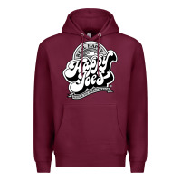 Burgundy happy joes pizza Premium Hoodie - linhVisuals