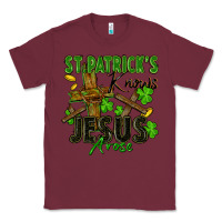 Burgundy St. Patrick's knows Jesus arose Classic Tee - FaDigitalArtStudio