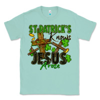 Seafoam St. Patrick's knows Jesus arose Classic Tee - FaDigitalArtStudio
