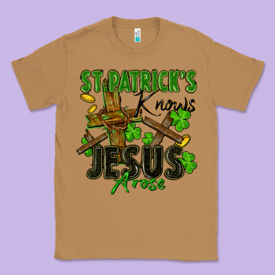 St. Patrick's Knows Jesus Arose Classic Tee Designed By Fadigitalartstudio