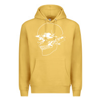 Antique Gold creepy cool egirl eboy pastel goth vaporwave glitch skull sweatshirt Premium Hoodie - linhVisuals