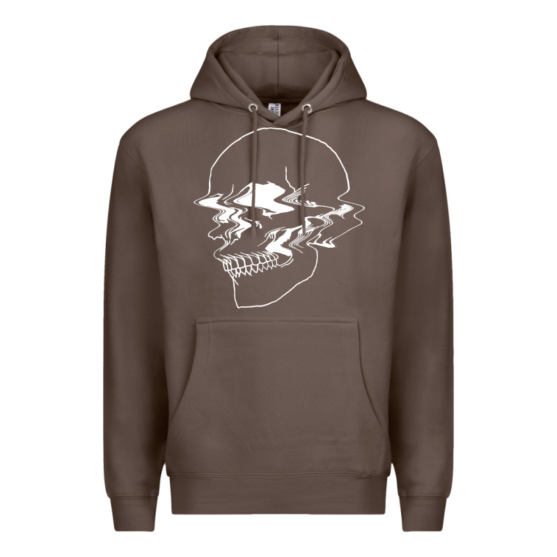 Creepy Cool Egirl Eboy Pastel Goth Vaporwave Glitch Skull Sweatshirt Premium Hoodie by linhVisuals | Teevron