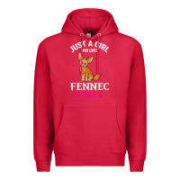 Fennec Fox Just A Girl Who Loves Fennec Foxes T Shirt Premium Hoodie | Teevron