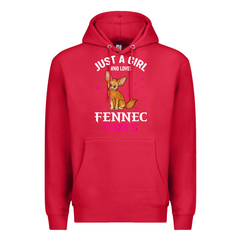 Fennec Fox Just A Girl Who Loves Fennec Foxes T Shirt Premium Hoodie by linhVisuals | Teevron