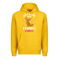 Lemon fennec fox just a girl who loves fennec foxes t shirt Premium Hoodie - linhVisuals